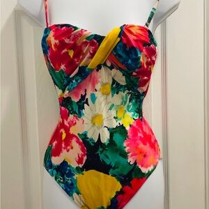 Stunning and flattering colorful one-piece